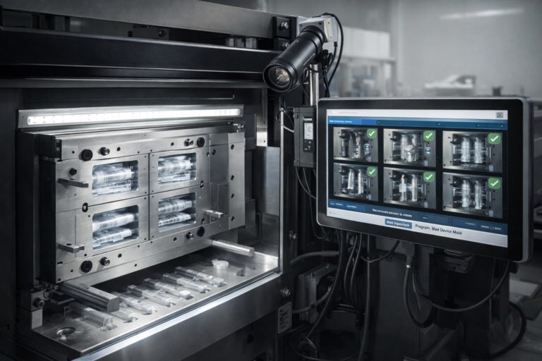 Vision system monitoring medical device