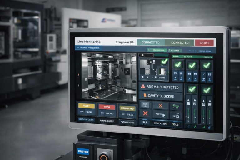 Vision system mould monitoring